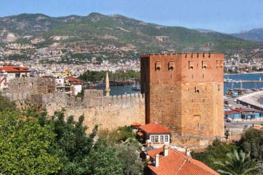 Türkiye 'nin Alanya kentinin manzarası