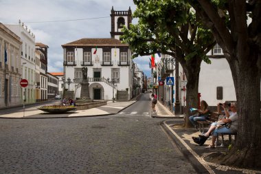 Portekiz mimarisinin manzaralı görüntüsü