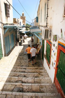 Arap mahallesinin manzarası