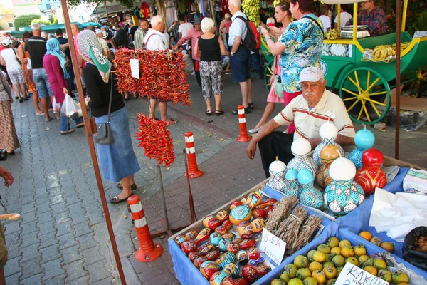 Mensen Open Straat Markt — Stockfoto