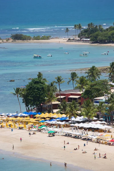 Vista Elevada Escena Pública Playa Luz Del Sol — Foto de Stock