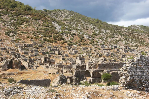 古代の沿岸都市アナムリウムの遺跡 要塞の家 — ストック写真