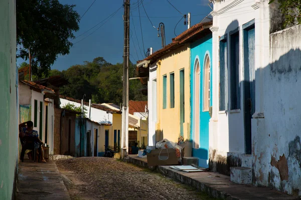 Tropical City Street Scene People — Stock Photo, Image