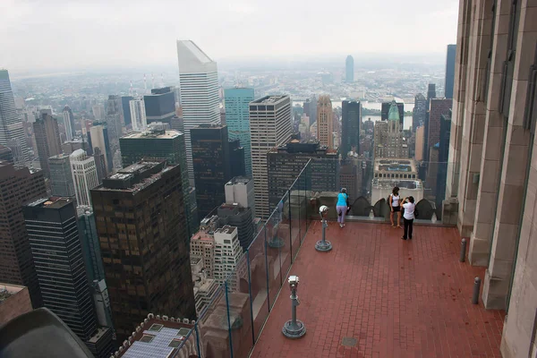 Luchtfoto Van New York Centrum — Stockfoto