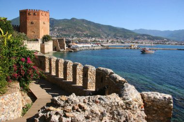 Türkiye 'nin Alanya kentinin manzarası