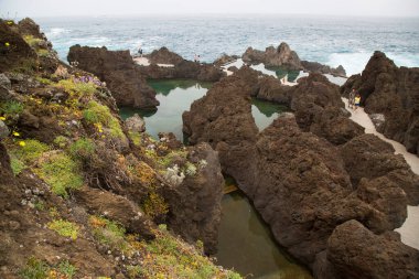 Deniz kıyısının güzel manzarası