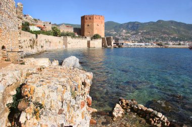 Türkiye 'nin Alanya kentinin manzarası