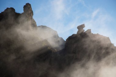 Dağların güzel manzarası