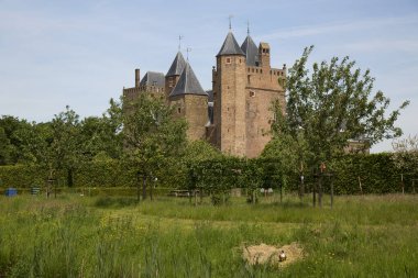 Görkemli eski demirli kale