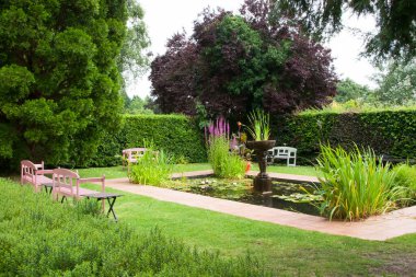 Güzel bir bahçe manzarası