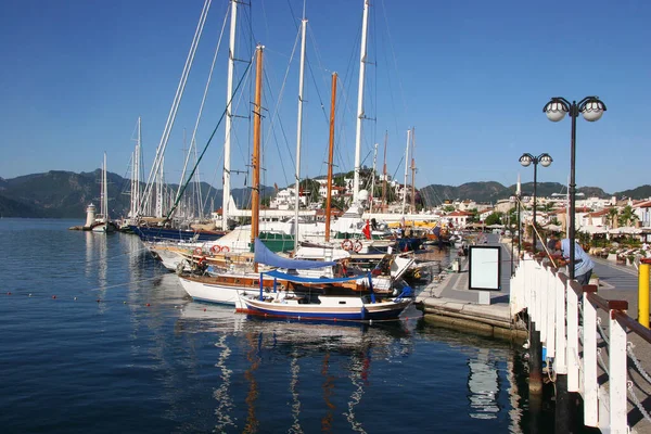 Yachts Bateaux Dans Port Mer — Photo