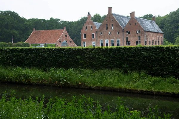 Menkemaborg Egy Kastély Uithuizen Faluban Groningenben Hollandiában — Stock Fotó