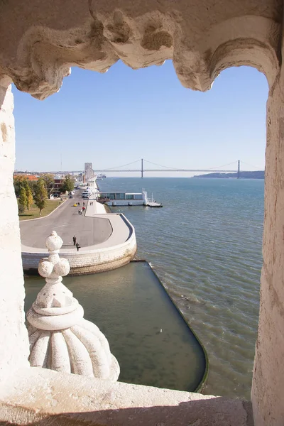 Wieża Belem Lizbonie Portugalia — Zdjęcie stockowe
