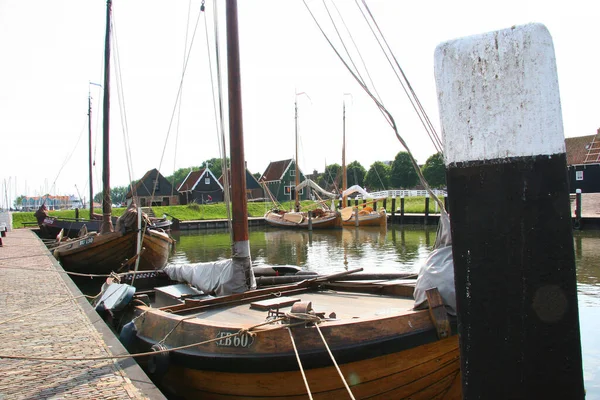 Wooden Boats Canals Netherland — Stock Photo, Image