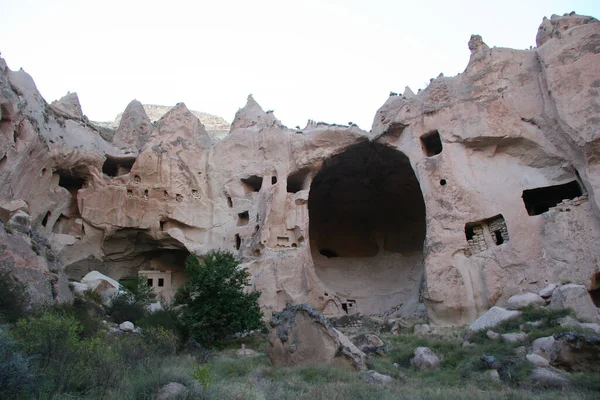 Die Antike Höhle Der Stadt Türkei — Stockfoto