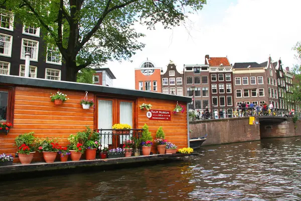 View Canal City Amsterdam Netherlands — Stock Photo, Image