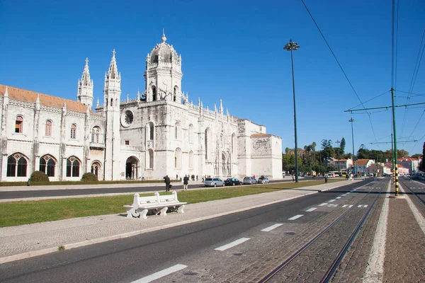 Jeronimos Manastırı Veya Hieronymites Manastırı Lizbon Portekiz Bulunur — Stok fotoğraf