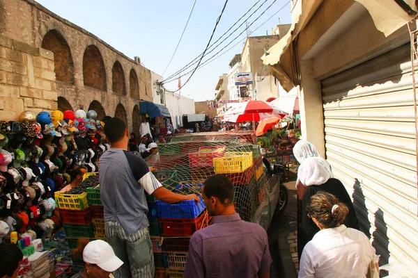 Kilátás Nyílik Arab Régi Város Utcai Piac — Stock Fotó
