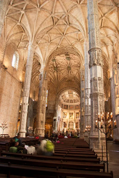 수도원 Jeronimos Monastery 수도원 Hieronymites Monastery 포르투갈 리스본에 — 스톡 사진