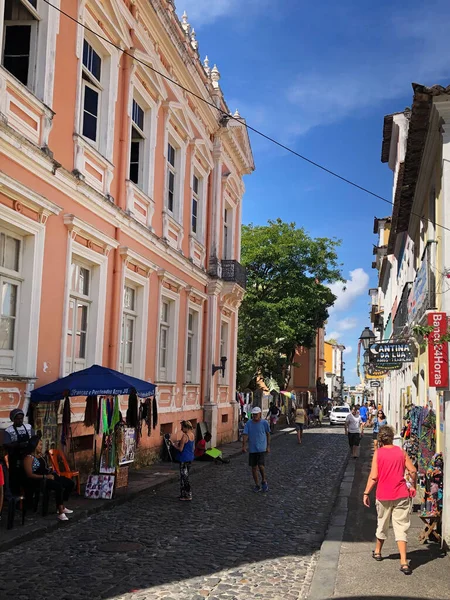 Edifici Persone Nella Scena Della Città Vecchia Foto Viaggio — Foto Stock