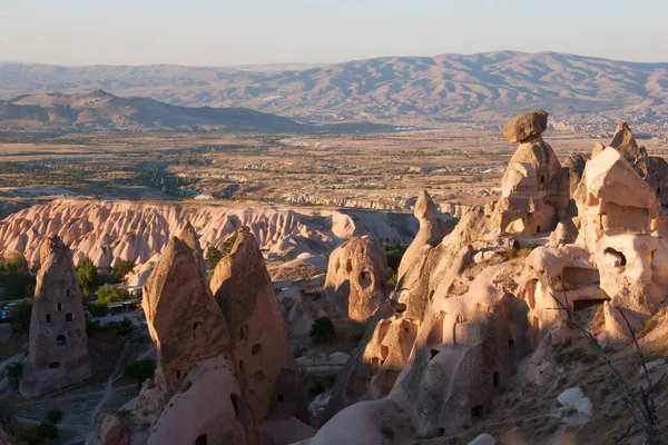 Słynne Starożytne Skalne Mieszkania Cappadocia Turcji — Zdjęcie stockowe