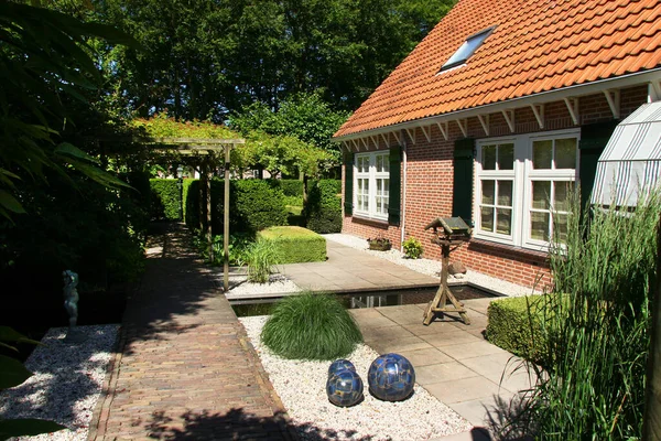 Amazing Exterior Castle Gardens Arcen Países Bajos — Foto de Stock