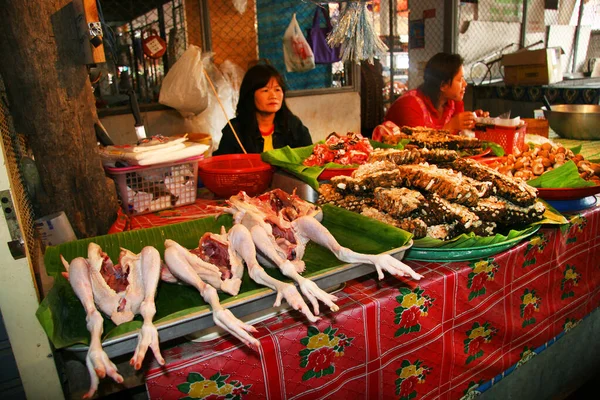 Vista Mercado Bangkok Tailândia — Fotografia de Stock