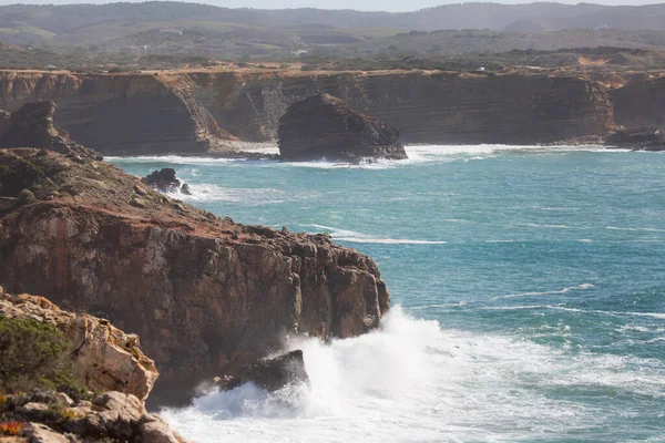 Vacker Utsikt Över Havet Portugals Västkust — Stockfoto