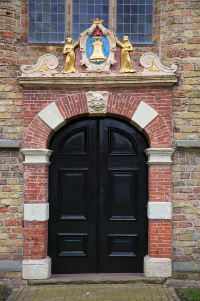 Old Wooden Door Window — Stock Photo, Image