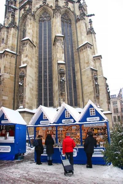View Different Stalls Christmas Markets — Stock Photo, Image