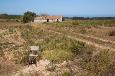 Terk edilmiş bir ev.
