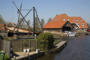 Güzel liman manzarası