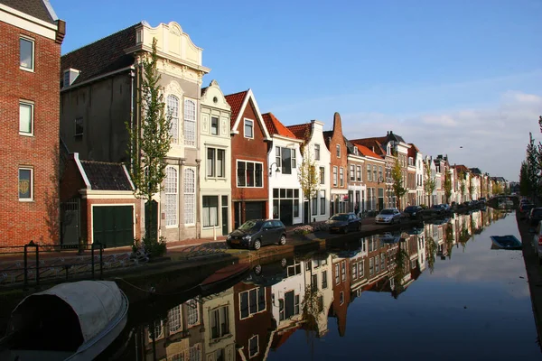 Vista Del Canal Casco Antiguo Gouda —  Fotos de Stock