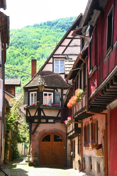 Casas Uma Pequena Aldeia Alemanha — Fotografia de Stock