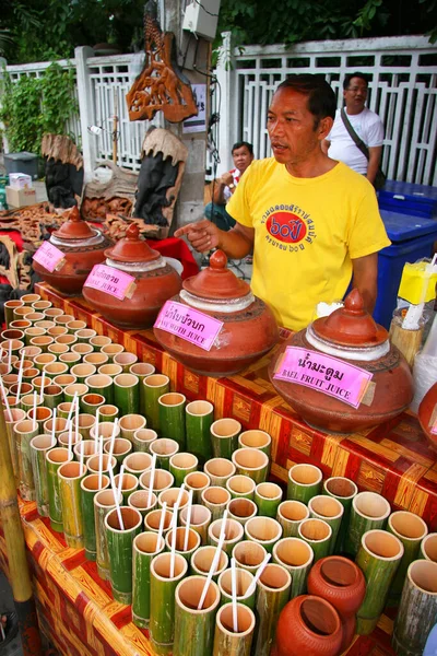 Mercato Strada Nella Città Della Thailandia — Foto Stock