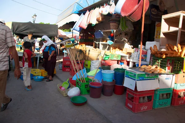 Vista Del Mercado Local Del Casco Antiguo Árabe — Foto de Stock