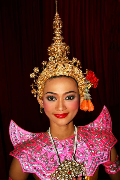 Vista Tailandia Bailarines Tradicionales — Foto de Stock