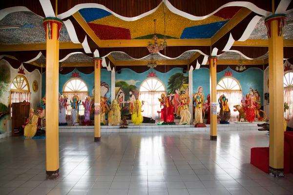 Εσωτερικό Του Ινδικού Ναού Αγάλματα Των Θεών — Φωτογραφία Αρχείου
