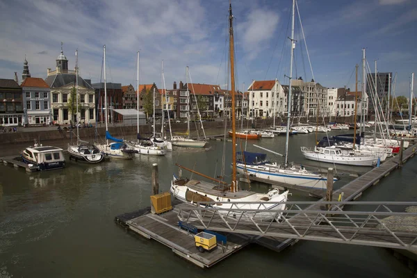 Boats Marina European City — Stock Photo, Image