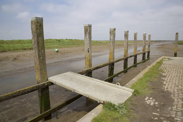 Çamurdaki ahşap çit