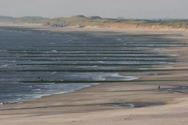 Halászhajók Strand Felett — Stock Fotó