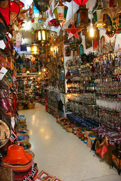 Vista Del Mercado Calle Del Casco Antiguo Árabe —  Fotos de Stock
