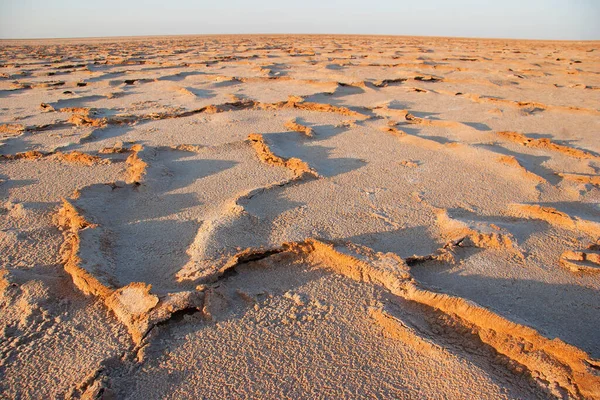 Chott Djerid Gran Lago Sal Endorreica Sur Túnez — Foto de Stock