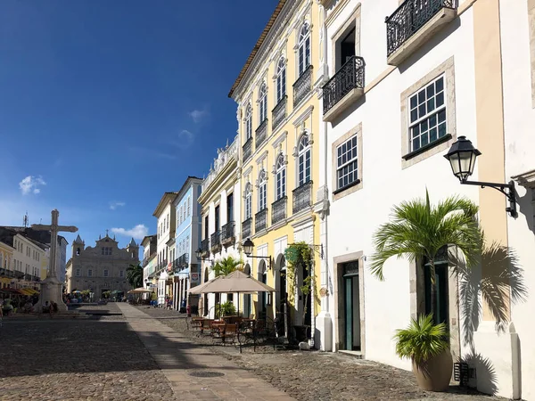 Bellissimi Vecchi Edifici Alla Scena Della Strada Della Città Vecchia — Foto Stock