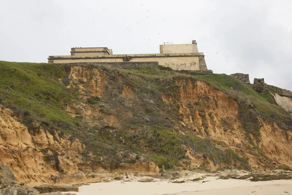 Das Fort Von Pessegueiro Ist Eine Festung Der Küste Der — Stockfoto