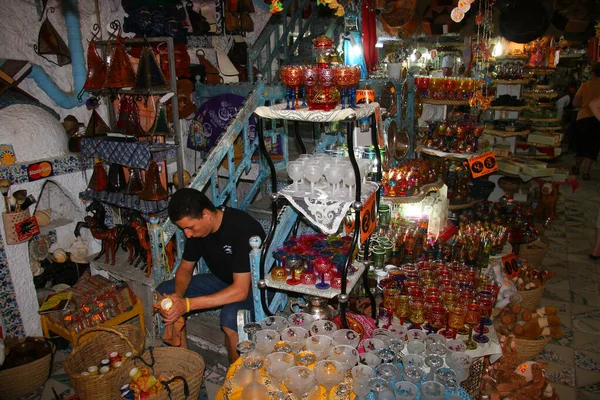 Vista Del Mercado Calle Del Casco Antiguo Árabe —  Fotos de Stock