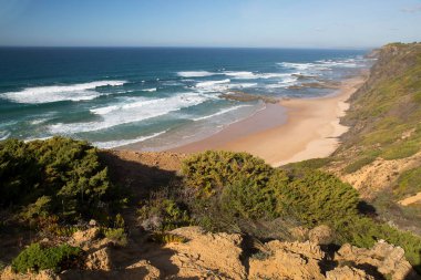 Deniz kıyısının güzel manzarası
