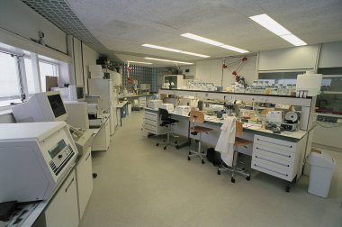 Araştırma laboratuarında çalışan bilim adamları