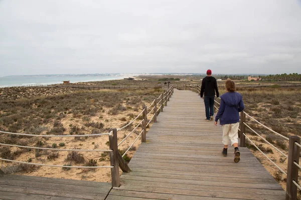 Travel Concept Tourists Discover Nature — Stock Fotó