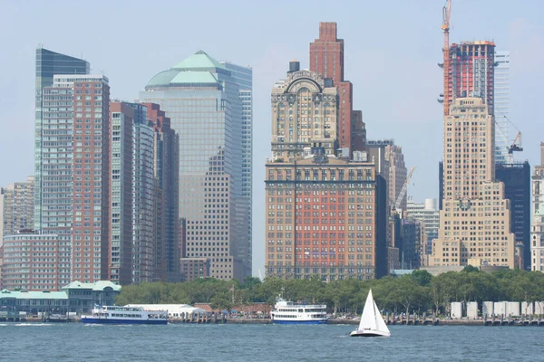 Gökdelenleri Olan New York Şehri Gökdelenleri — Stok fotoğraf